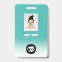 Custom Employee Photo Gradient Turquoise