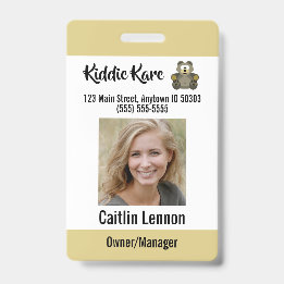 Custom Employee Photo ID Badge