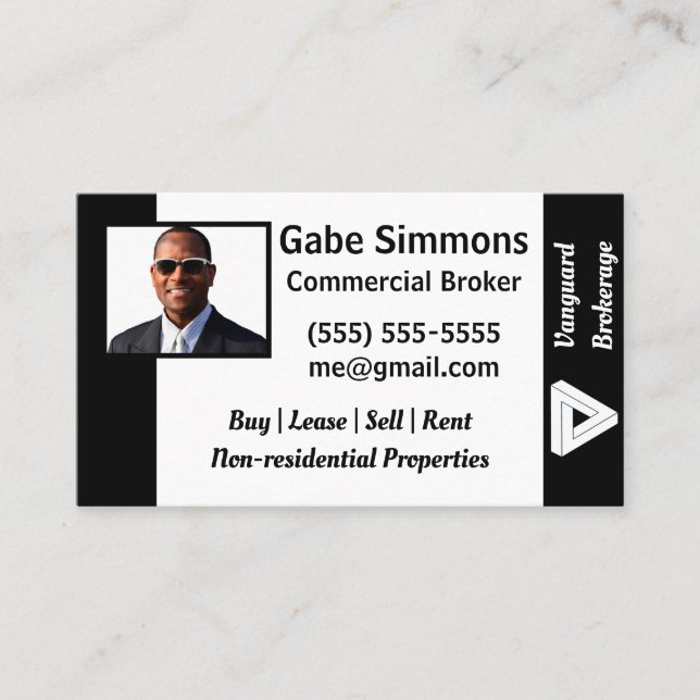 Custom Employee Photo ID Business Card (Front)