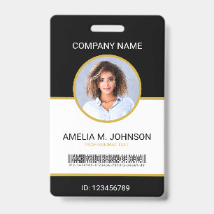 Custom Employee Photo ID Card Badge