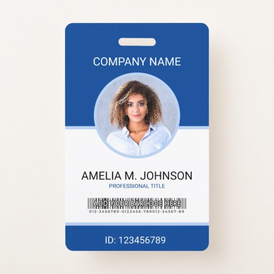 Custom Employee Photo ID Card ID Badge | Zazzle.co.uk