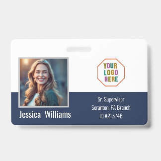 Custom Employee Photo ID Company Badge