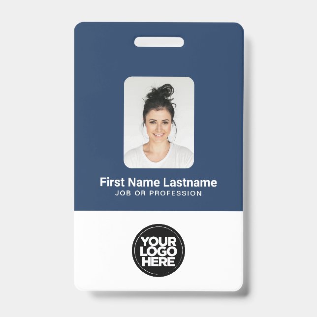 Custom Employee Photo ID Company Security Badge (Front)