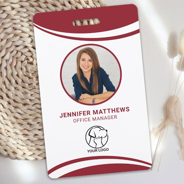 Custom Employee Photo Logo Name Badge ID Badge (Creator Uploaded)