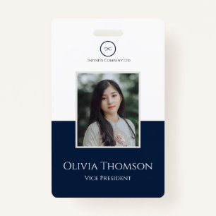 Custom Employee Photo, Logo, Name Badge ID Badge