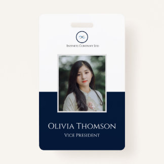 Custom Employee Photo, Logo, Name Badge ID Badge