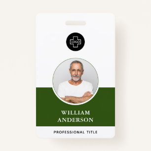 Custom Employee Photo Logo Name ID Badge