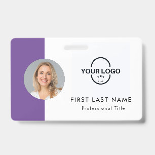 Custom Employee - Photo, Logo, Name ID  Badge