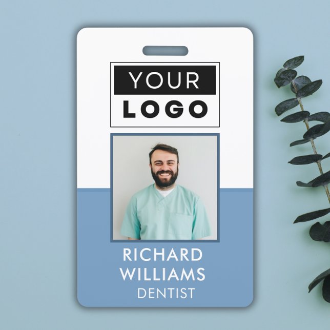 Custom Employee Photo Logo Name  ID Badge (Creator Uploaded)
