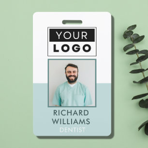 Custom Employee Photo Logo Name ID Badge