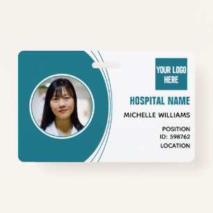 Custom employee photo logo name ID ID Badge
