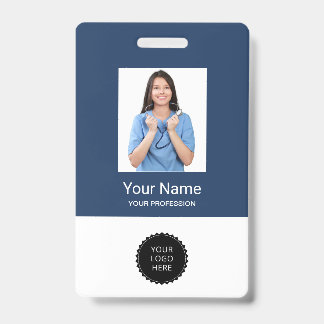 Custom Employee Photo Logo Office Name Tags Badges ID Badge