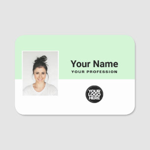 Custom Employee Photo, Logo, Profession Name Tag
