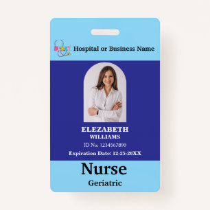 Custom Employee Photo Logo Qr Code Name ID Badge