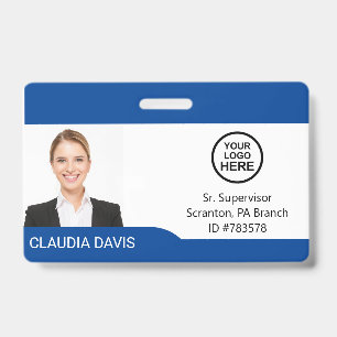 Custom Employee Photo,Name , Logo , Badge ID Badge