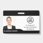 Custom Employee Photo,Name , Logo , Badge