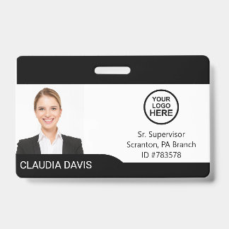 Custom Employee Photo,Name , Logo , Badge ID Badge