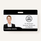 Custom Employee Photo,Name , Logo , Badge