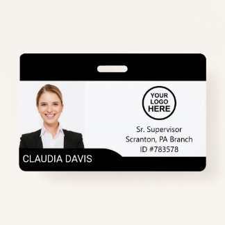Custom Employee Photo,Name , Logo , Badge ID Badge