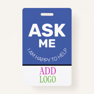 Custom Employee - Photo pass-  Name ID ID Badge