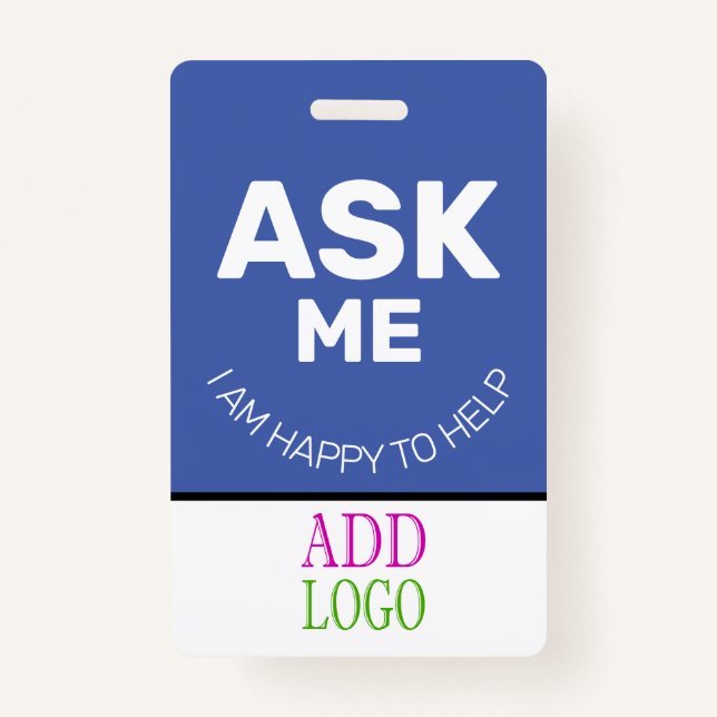 Custom Employee - Photo pass-  Name ID ID Badge (Back)