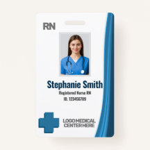 Custom Employee Photo RNs Nurse ID Badge