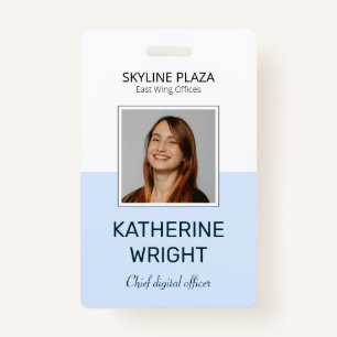 Custom Employee Photo Square ID Name ID Badge