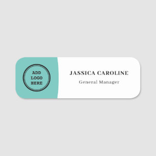 Custom Employee Pin Name Tag or Magnetic with Logo
