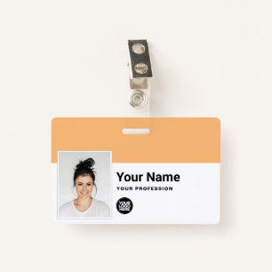 Custom Employee - Professional Business Logo Name ID Badge