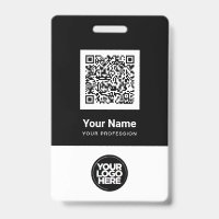 Custom Employee Qr Code Bar Code Logo Name