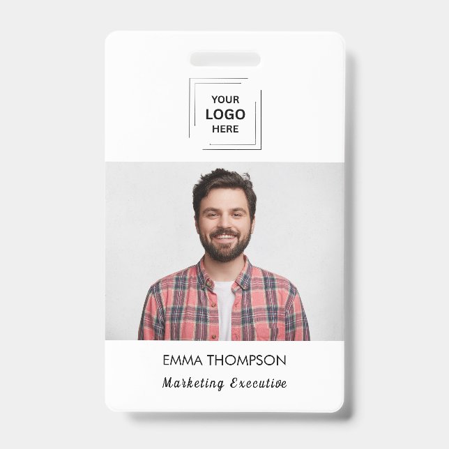 Custom Employee Staff Identity Design ID Badge (Front)