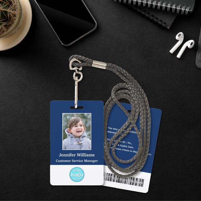 Custom Employee Staff Photo Name Logo Barcode ID ID Badge (Custom Employee Staff Photo Name Logo Barcode ID Badge)