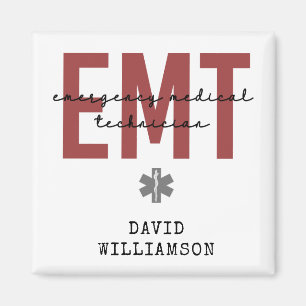 Custom EMT Emergency Medical Technician Magnet