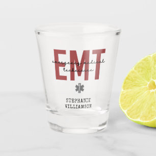 Custom EMT Emergency Medical Technician Shot Glass