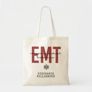 Custom EMT Emergency Medical Technician Tote Bag
