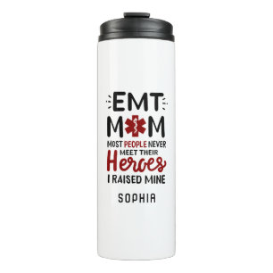 Custom EMT Medical Assistant Mum Name Thermal Tumbler