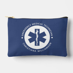 Custom EMT Symbol Emergency Medical Technician Accessory Pouch