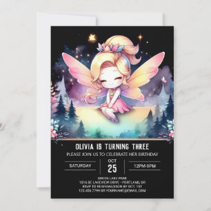 Custom Enchanted Fairy Birthday Invitation