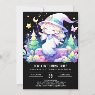 Custom Enchanted Wizard Birthday Invitation