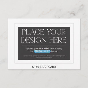 Custom Enclosure Card - 5 by 3.5 inches