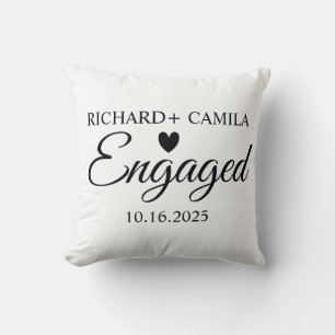 Custom Engaged pillow - Personalized First Keep