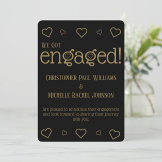 Custom Engagement Announcement