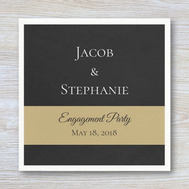 Custom Engagement party napkins (Creator Uploaded)