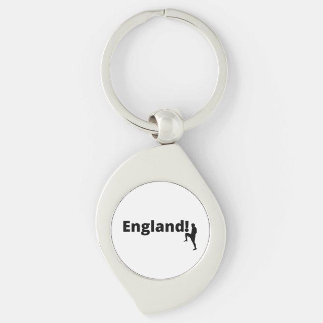 custom England soccer  Key Ring (Front)