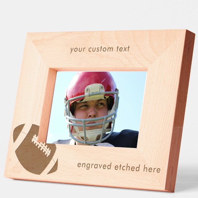 Custom Engraved Etched American Football Gridiron  Frames (Custom Engraved Etched American Football Gridiron)