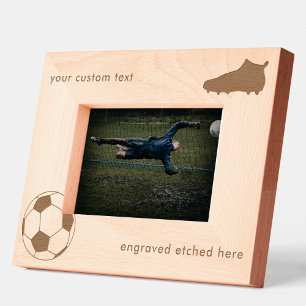 Custom Engraved Etched American Football Soccer Frames