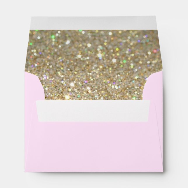 Custom Envelope - (4x6) Pink Fab (Back (Bottom))
