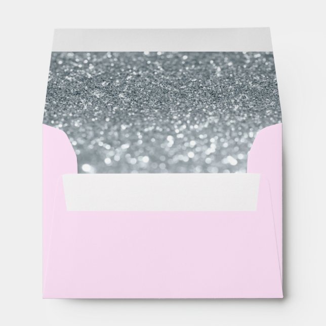 Custom Envelope - (4x6) Pink Fab (Back (Bottom))