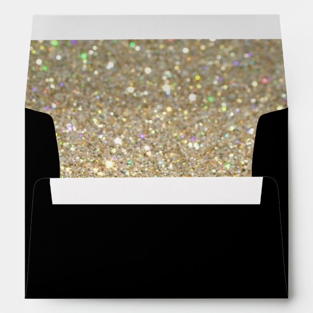 Custom Envelope - (5x7) Black Fab (Back (Bottom))