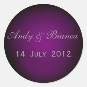 Custom envelope seals in plum